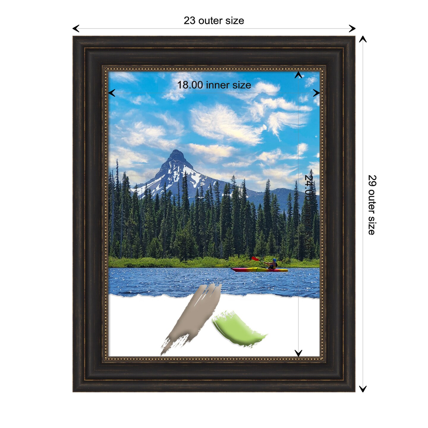 Accent Bronze Picture Frame, Photo Frame, Art Frame