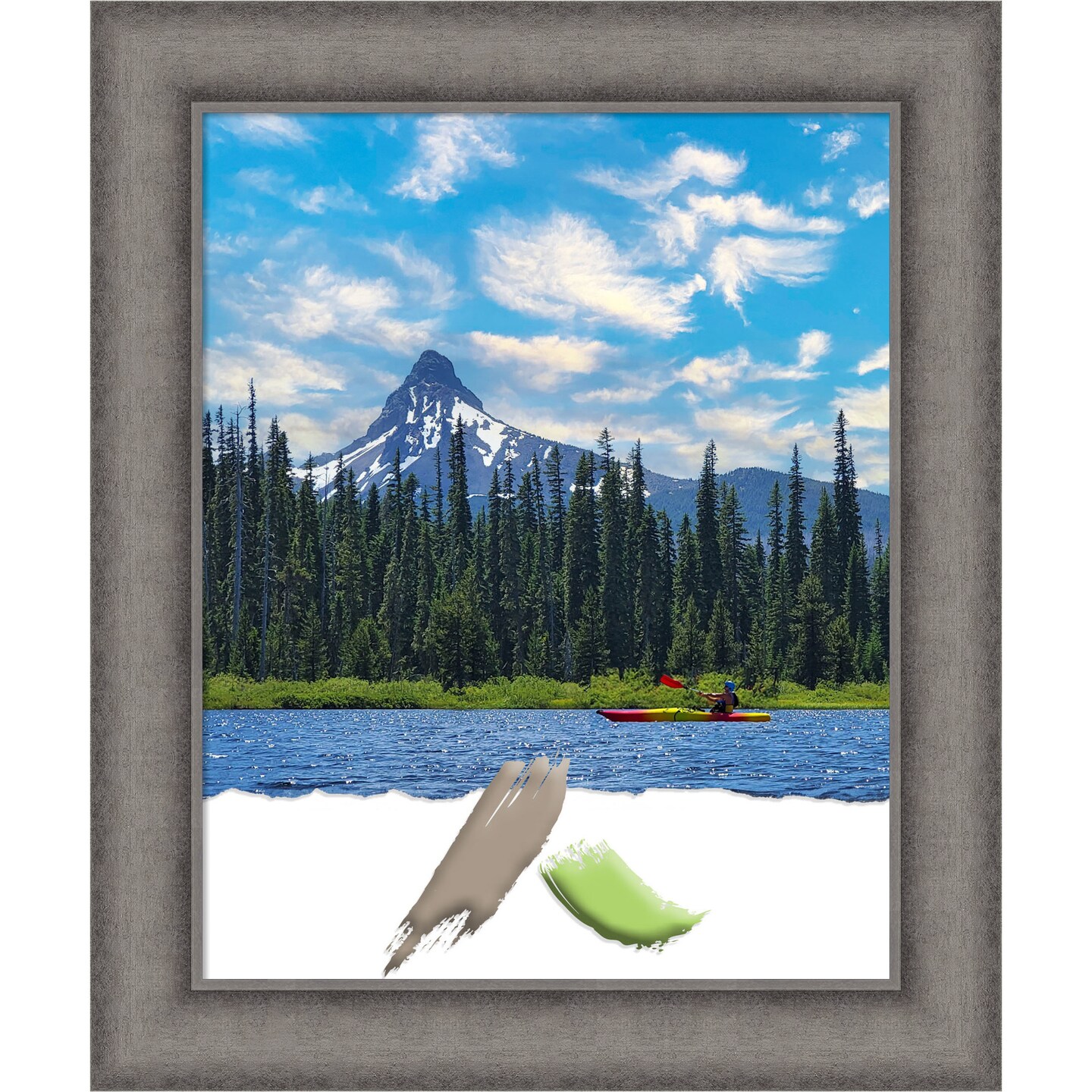 Burnished Concrete Wood Picture Frame