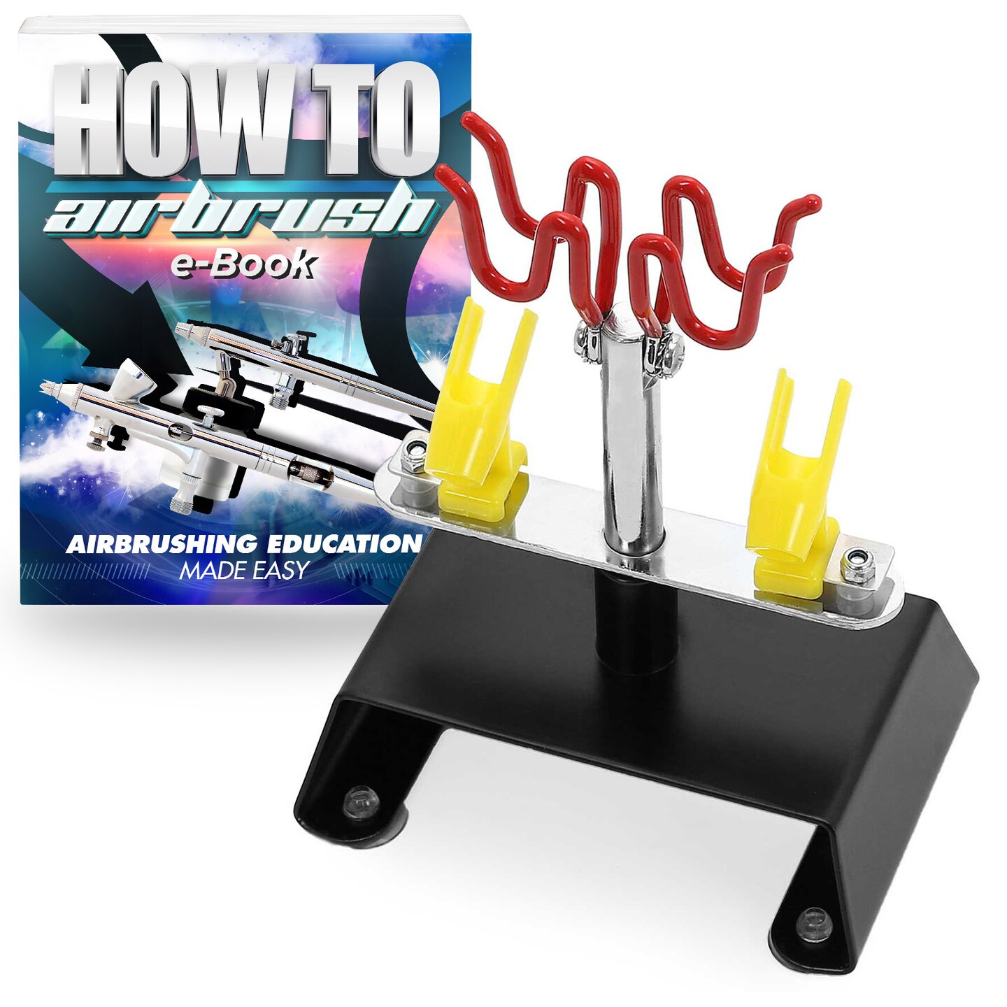 PointZero Four Station Airbrush Tabletop Stand Holder
