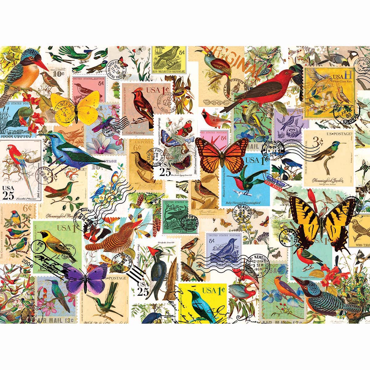 Rose Art Stamp Collector Jigsaw Puzzle