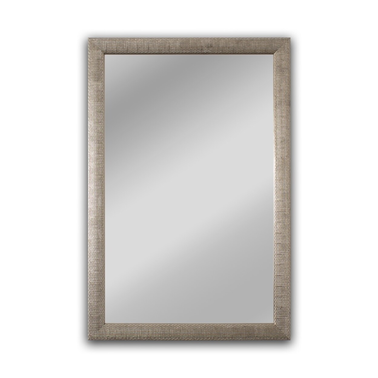 CHLOE Lighting CHLOE&#x27;s Reflection Contemporary Silver Finish Rectangle Framed Wall Mirror 35&#x22; Width