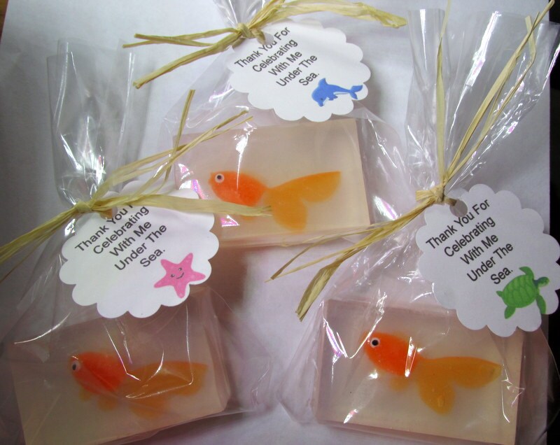 Fish in a bag soap favors, kids party favors, fish favors, kids soap, baby  shower soap favors, birthday party favors, under the sea favors