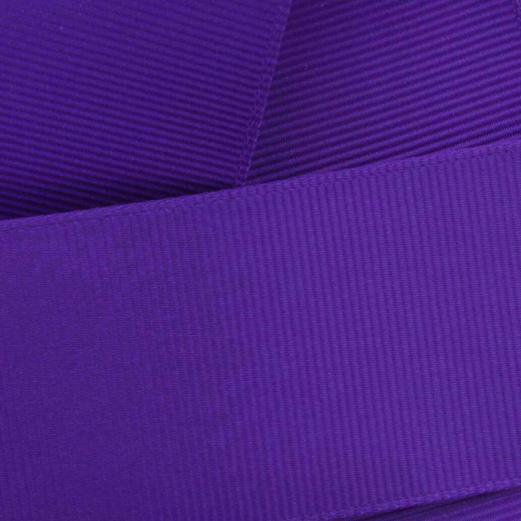 3/8&#x22; Grosgrain Ribbon Solid 470 Regal Purple 50 Yard