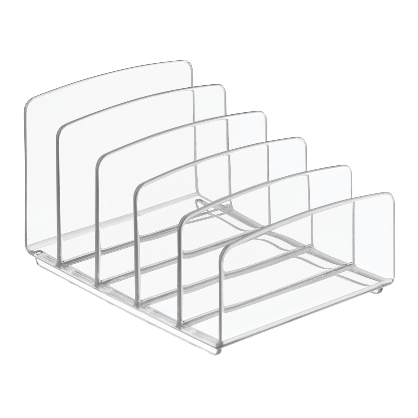 mDesign Plastic Makeup Storage Organizer for Vanity, 5 Sections