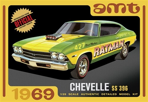 Round2  1/25 1969 Chevelle SS396 Car Plastic Model