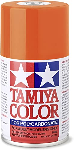 Tamiya PS-7 Orange Spray Paint, 100ml Spray Can For Polycarbinate