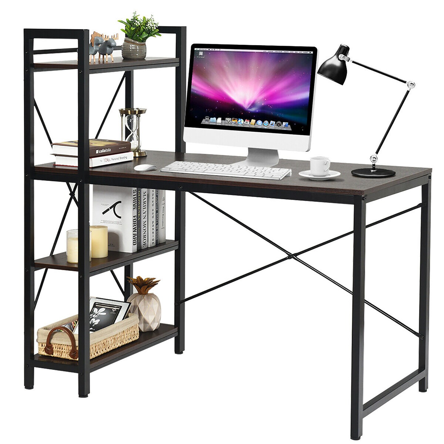 4 tier computer deals desk