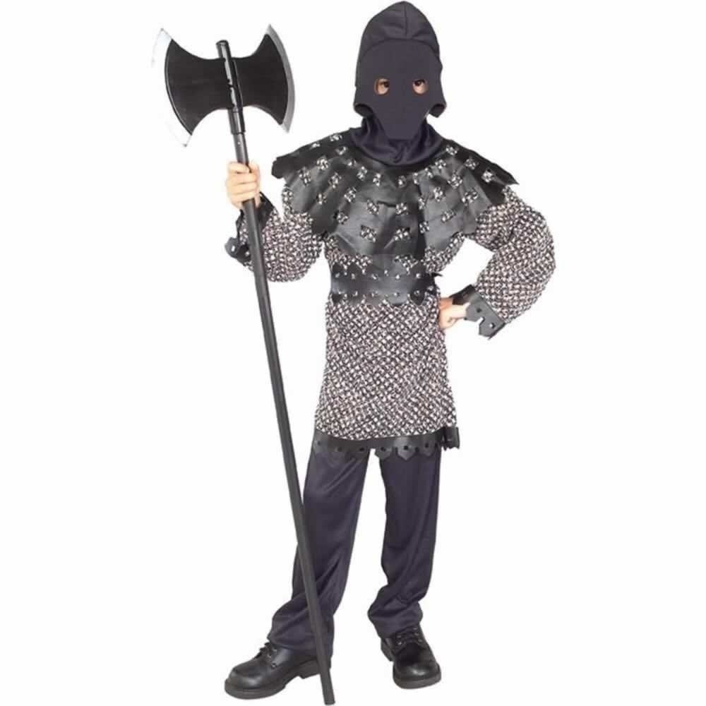 Rubies Medieval Knight Executioner Costume Kids Size S 4-6 Cowl Tunic