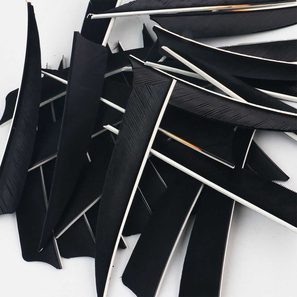 Kitcheniva Natural Turkey Arrow Archery Feathers DIY Fletches 4" - 5"