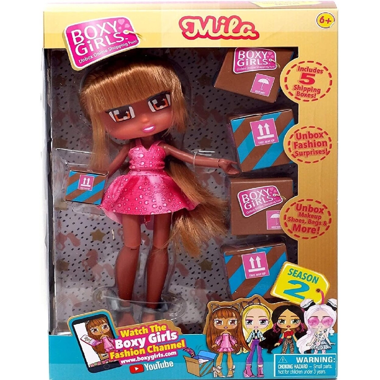 Boxy Girls Doll Season 2 Mila Animal Theme Fashion Surprises Jay At Play