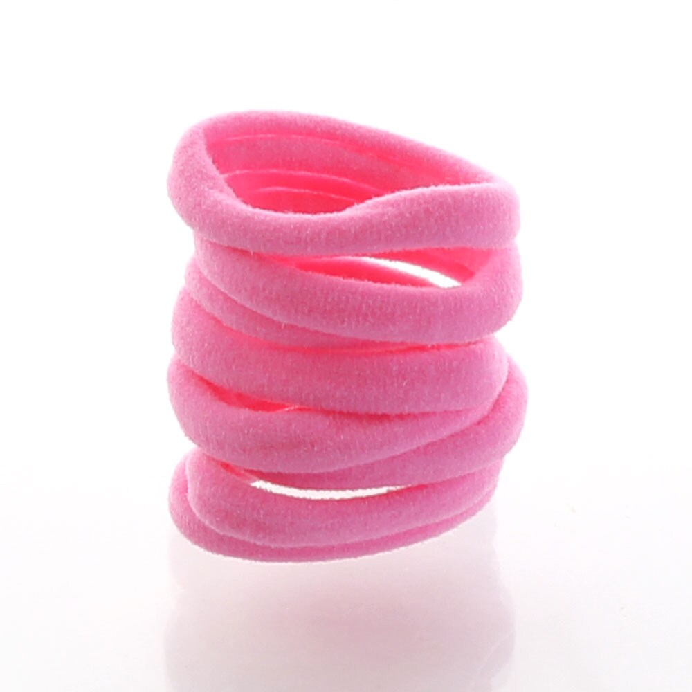Baby/Toddler Stretchy Nylon Ponytail Holders Hot Pink - 1000 pcs