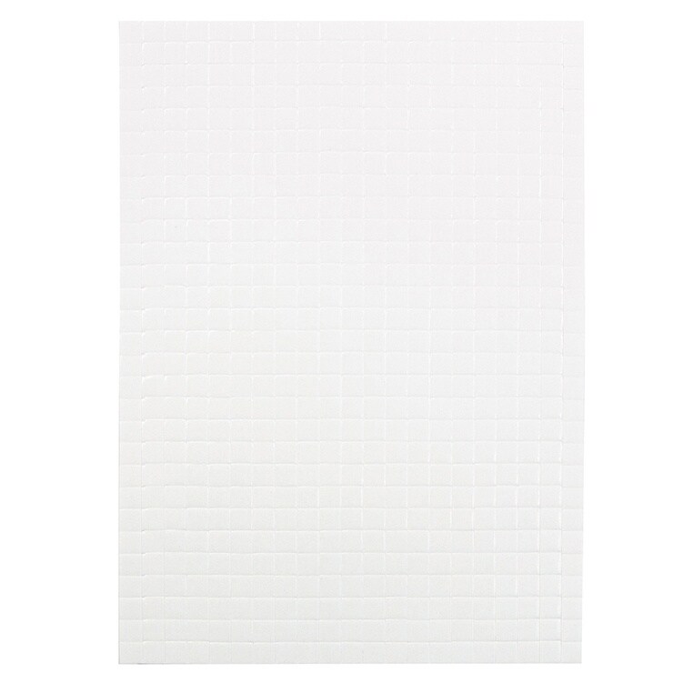 3/16" Dimensional Foam Adhesive Squares, White (609/pk) - 9750e