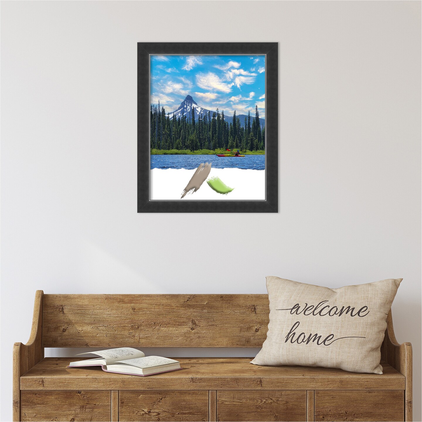 Corvino Black Narrow Wood Picture Frame, Photo Frame, Art Frame