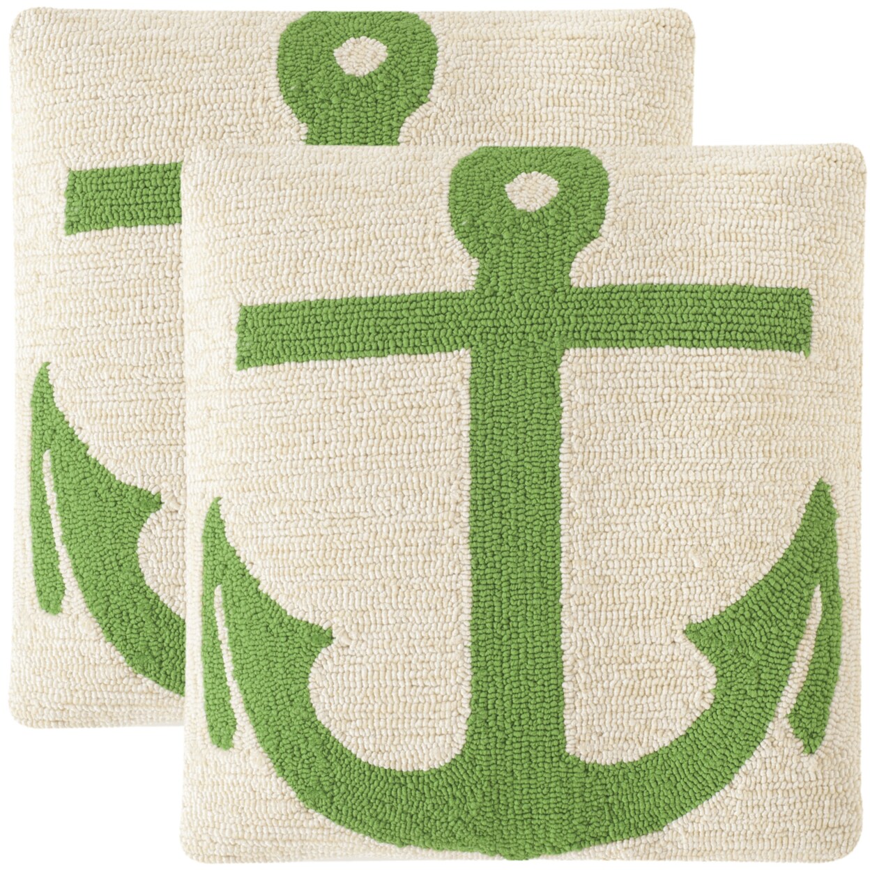 Safavieh   Ahoy Pillow Set of 2 Sunshine Green
