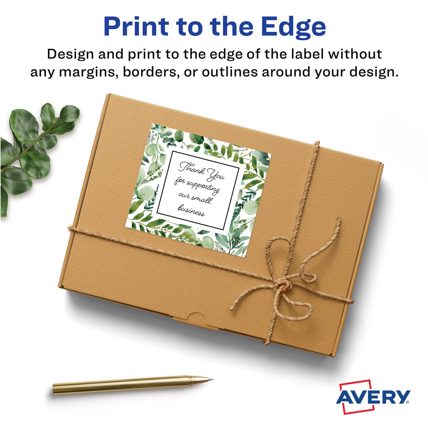 Avery Matte White Square Labels, 3&#x22; x 3&#x22;