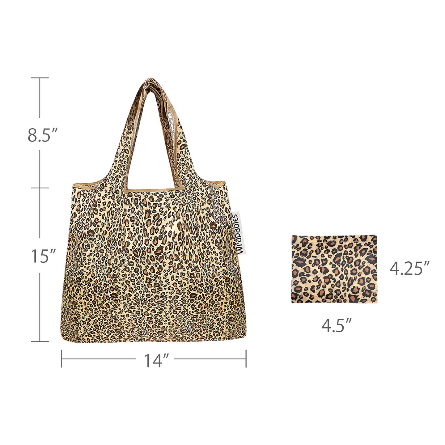 Wrapables Foldable Tote Nylon Reusable Grocery Bag (Set of 2)