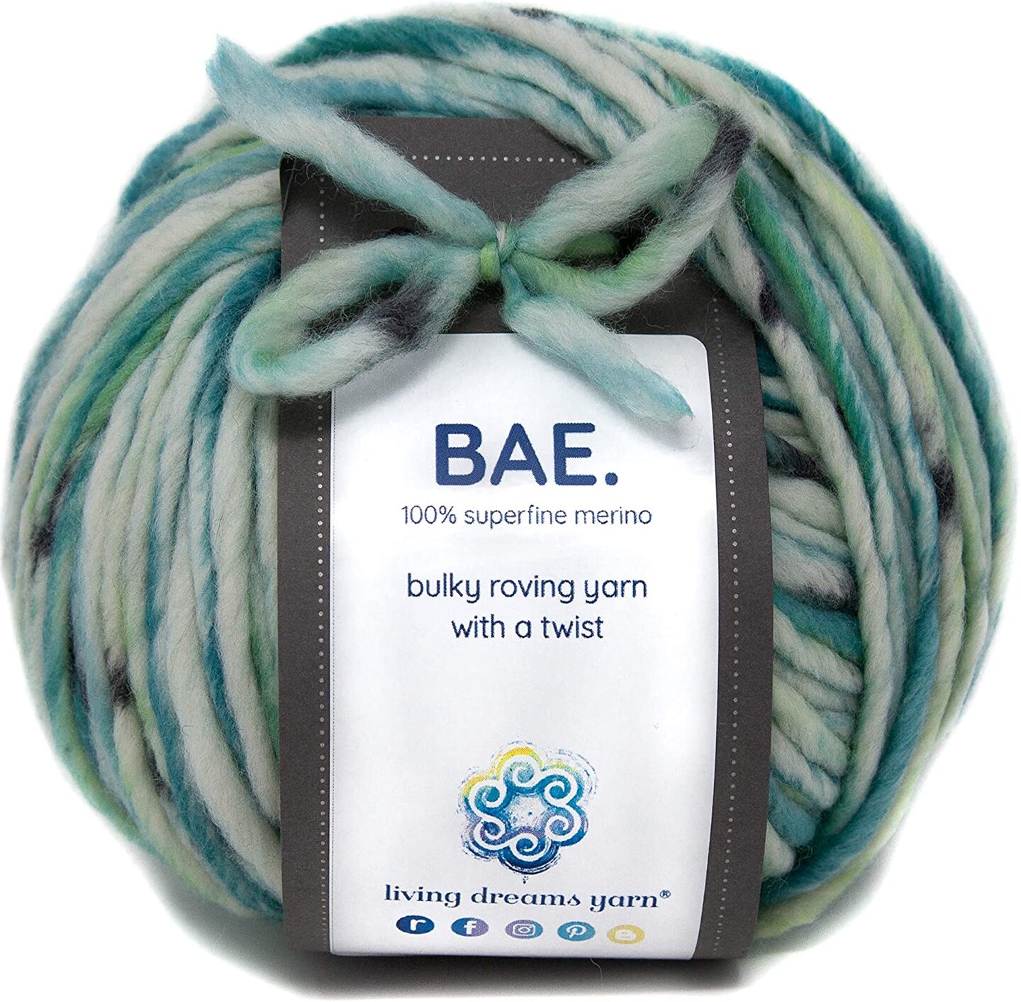 BAE: 100% Extrafine Merino Wool Bulky Weight Roving Yarn. Cuddly, Strong & Super Soft for Next to Skin Winter Knits.