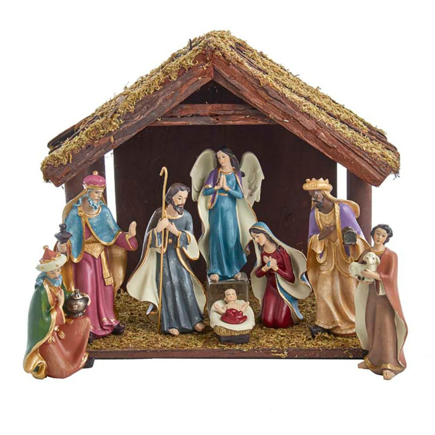 KSA Christmas Nativity Figurines with Stable - 6.25