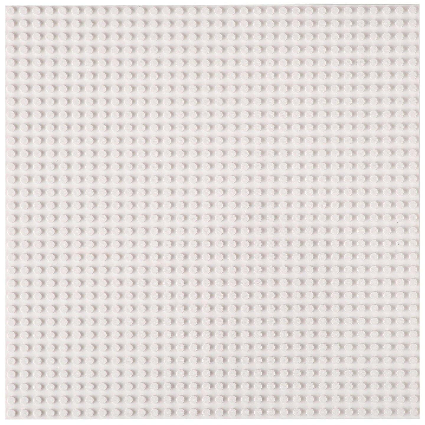 Strictly Briks Large Classic Stackable Baseplates, For Building Bricks, Bases for Tables, Mats, and More, 100% Compatible with All Major Brands, White, 1 Piece, 10x10 Inches