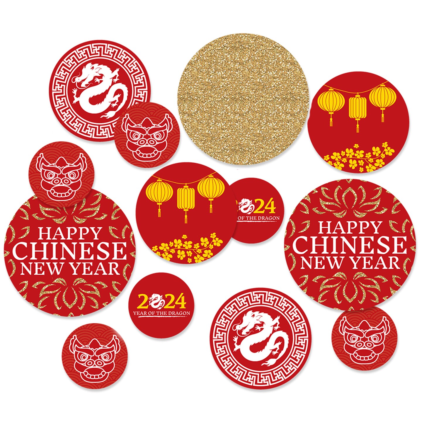 Big Dot of Happiness 2024 Year of the Dragon - Lunar New Year Giant ...