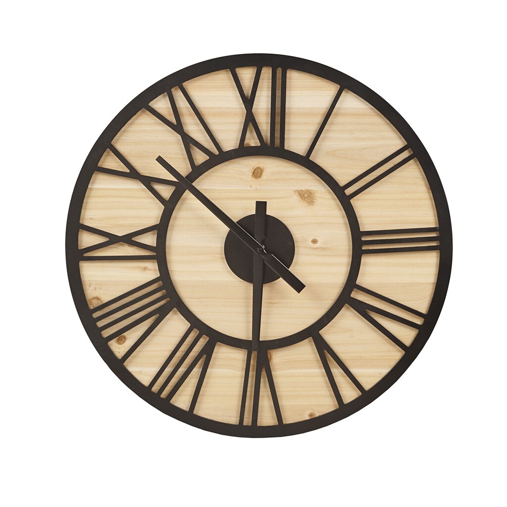 Gracie Mills   23.6&#x22; Wood Wall Clock