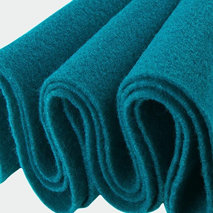 FabricLA Craft Felt Fabric - 18 X 18 Inch Wide & 1.6mm Thick Felt Fabric  - Turquoise A014 - Use This Soft Felt for Crafts - Felt Material Pack