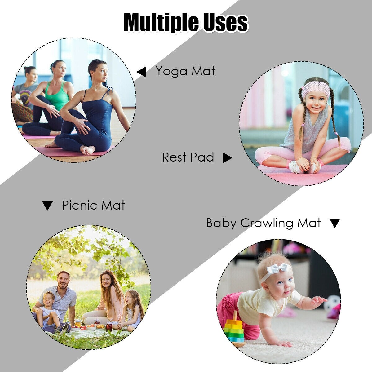 Workout Yoga Mat for Exercise