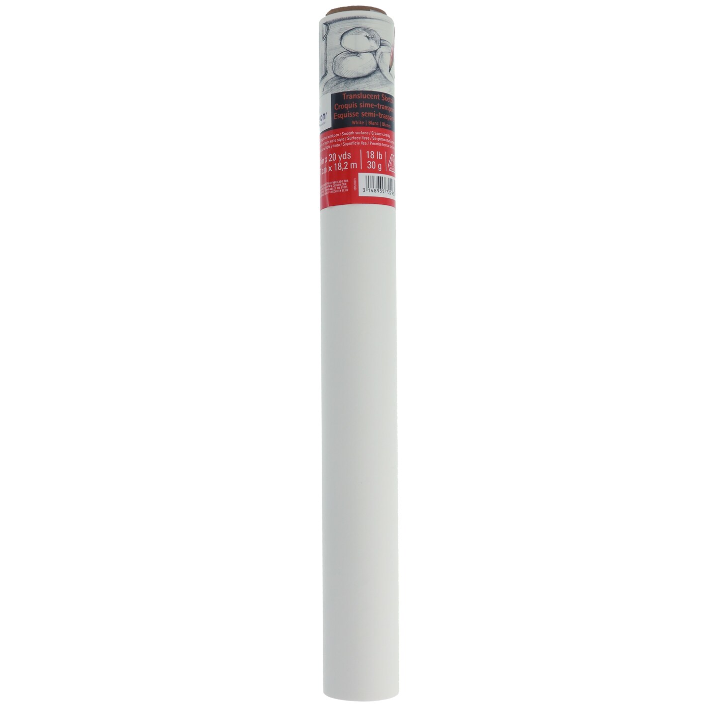 Canson - Sketching and Tracing Paper Roll - 18 lb. - White - 24&#x22; x 20 yds.