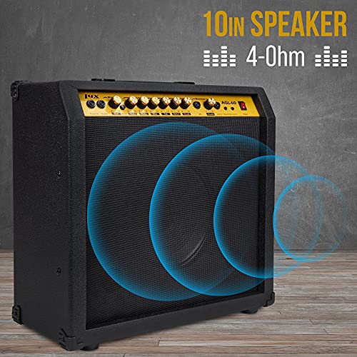 LyxPro Electric Guitar Amp, 60 Watt Portable Amplifier
