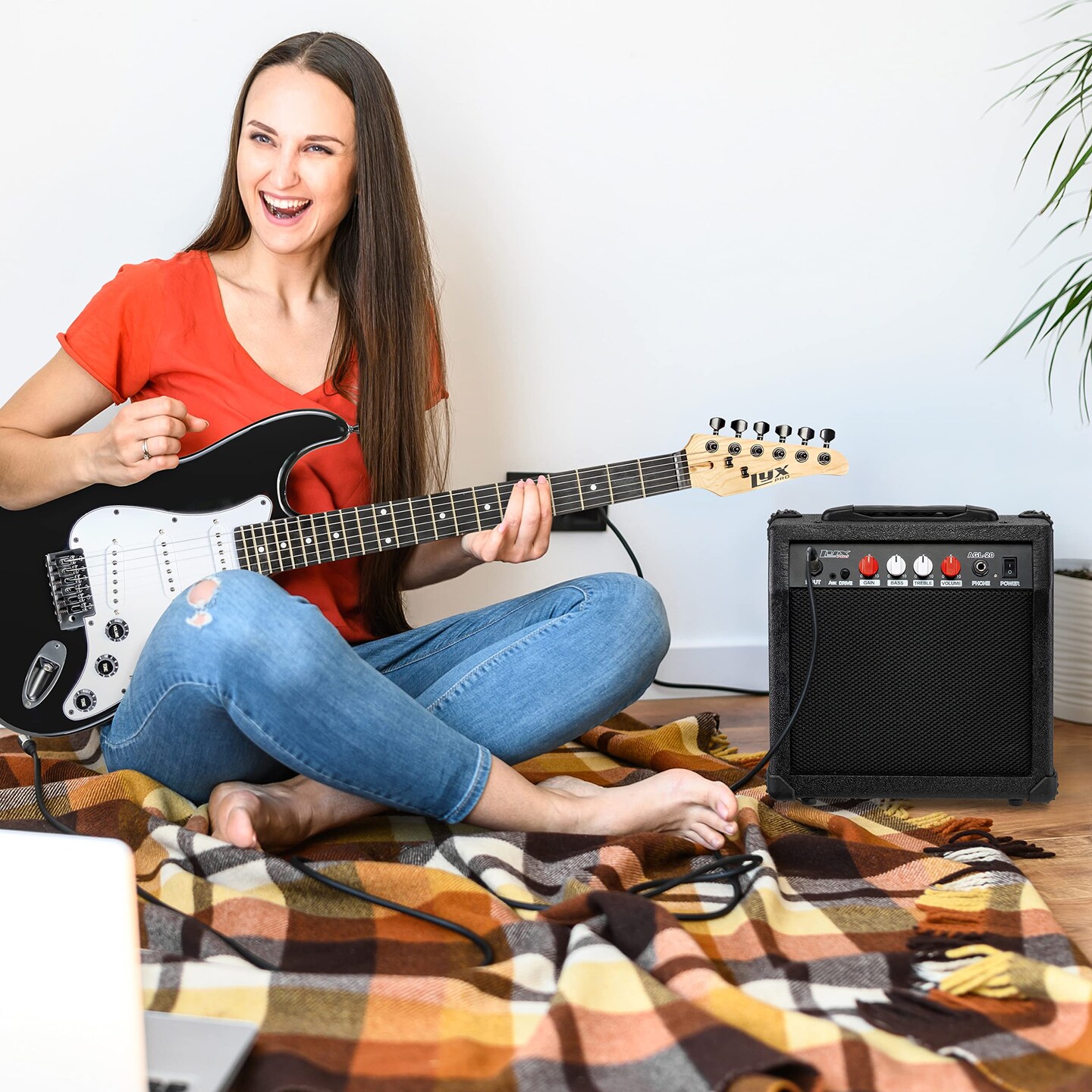 LyxPro Electric Guitar Amp, 20w Portable Mini Amplifier