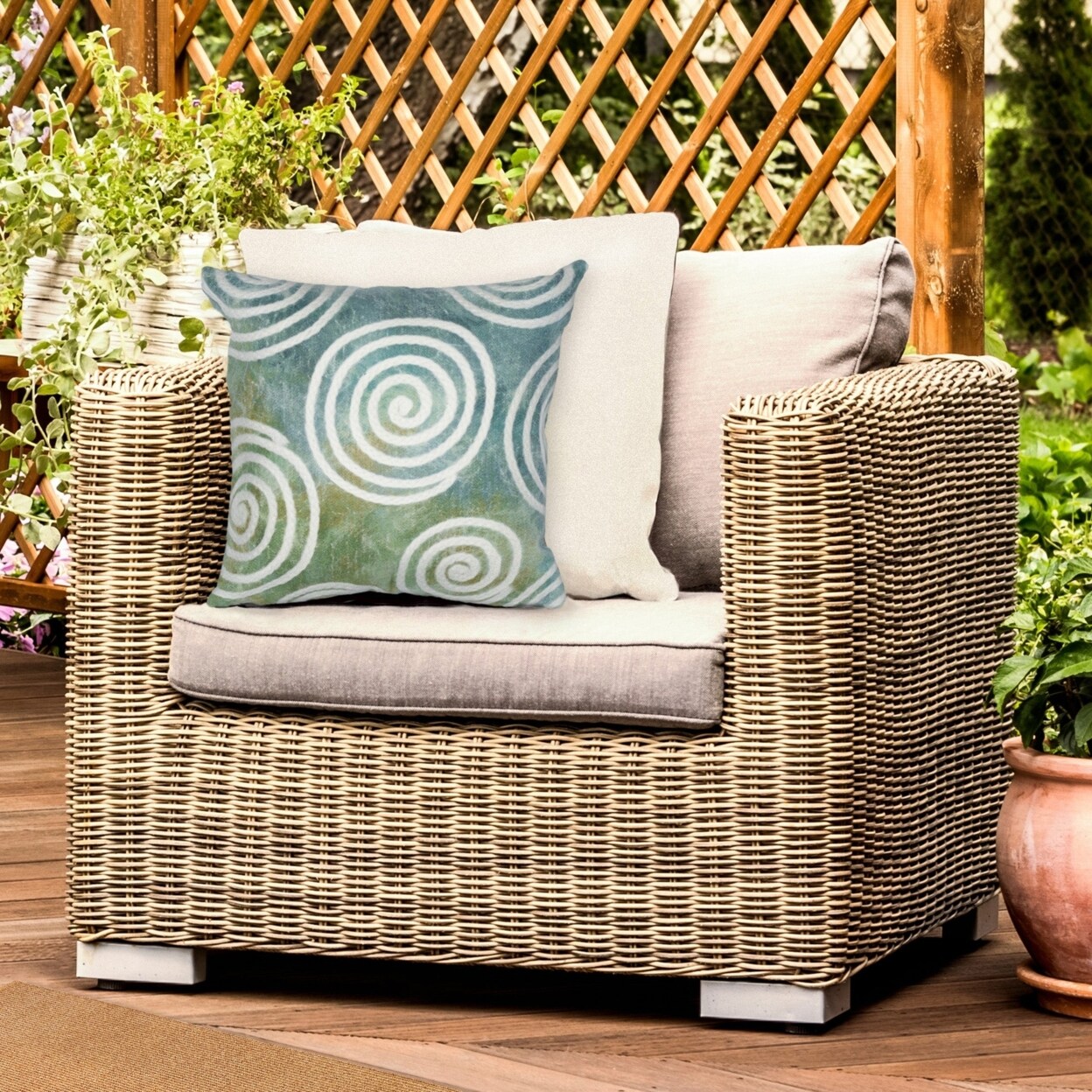 ATR Recliner Cushion Cover | Patio Wicker Recliner Cushion Cover