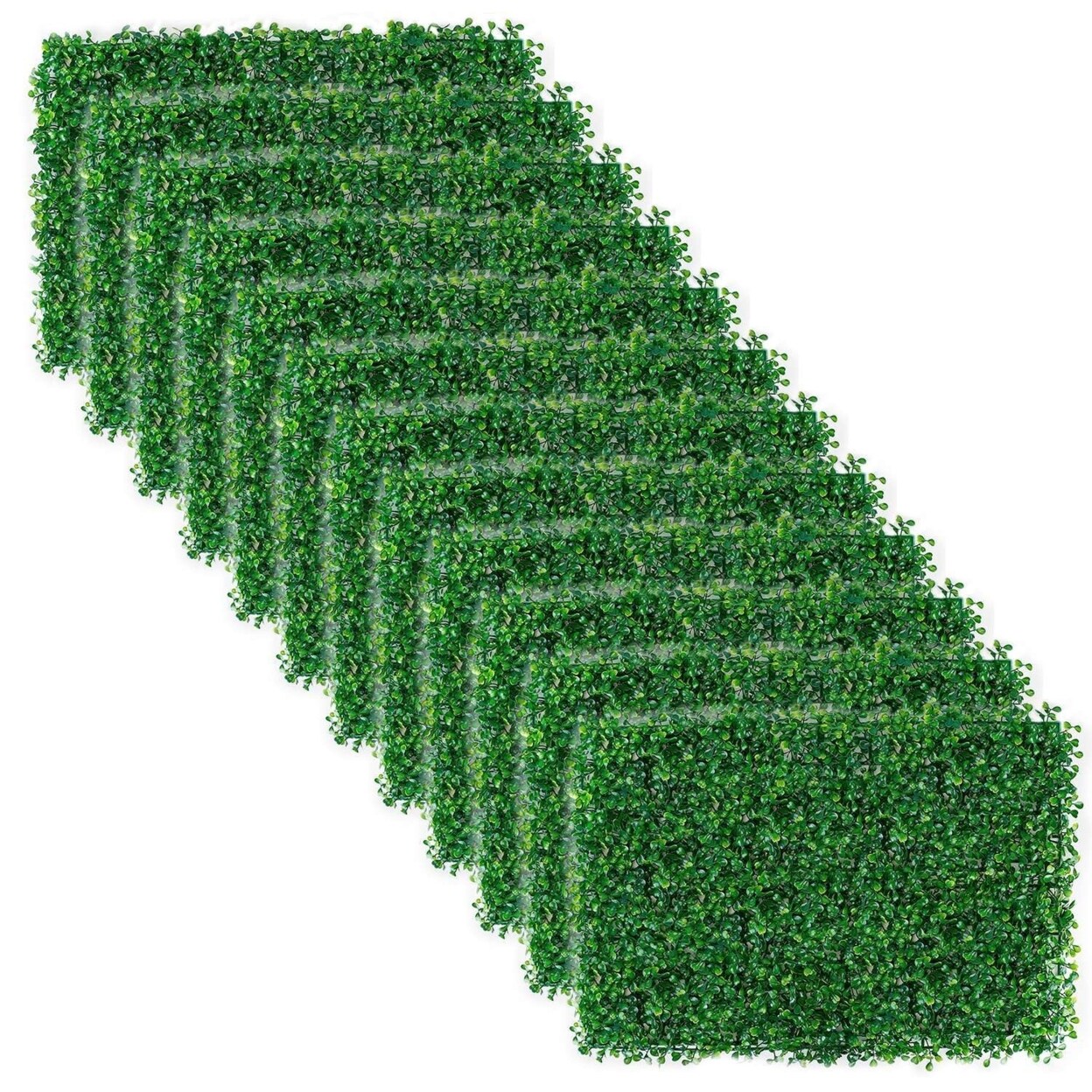 SKUSHOPS 12Pcs Artificial Boxwood Topiary Hedge Plant Grass Backdrop ...