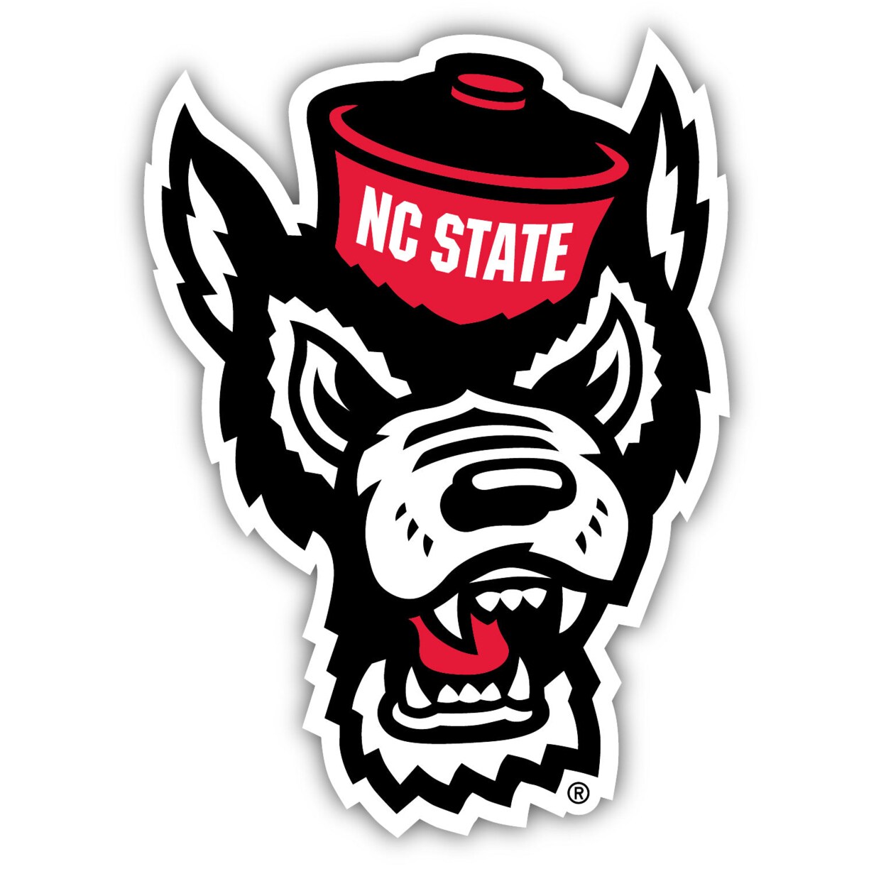R &#x26; R INC. NC State Wolfpack 12 Inch Vinyl Decal Sticker
