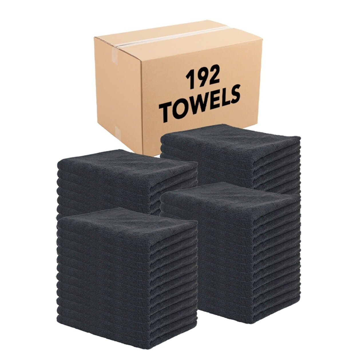 Arkwright Bleach-Safe Salon Towels – Pack Of 12, 16" X 27", 100% Ringspun Cotton, Dark Colors