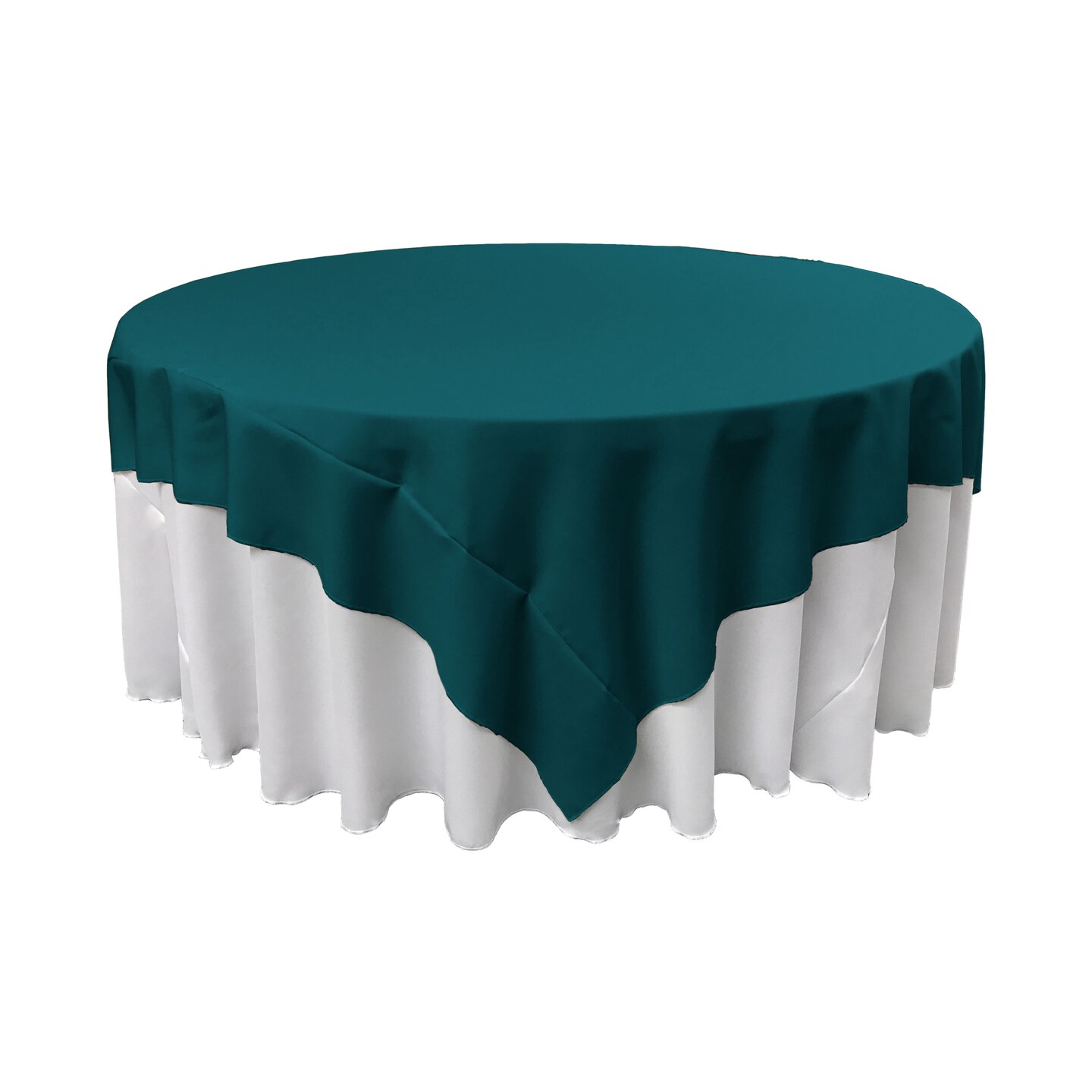 90x90 Inch Square Tablecloth Durable Polyester Poplin, Perfect for Dining &#x26; Special Events