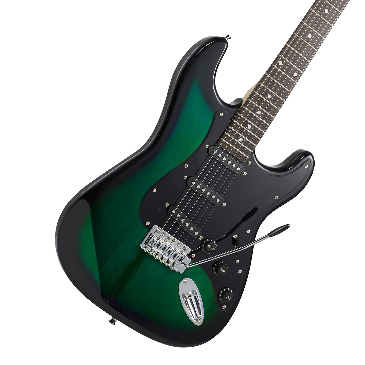 Ashthorpe 39-Inch Electric Guitar, Full-Size Guitar Kit with Padded Gig Bag, Tremolo Bar, Strap, Strings, Cable, Cloth, Picks