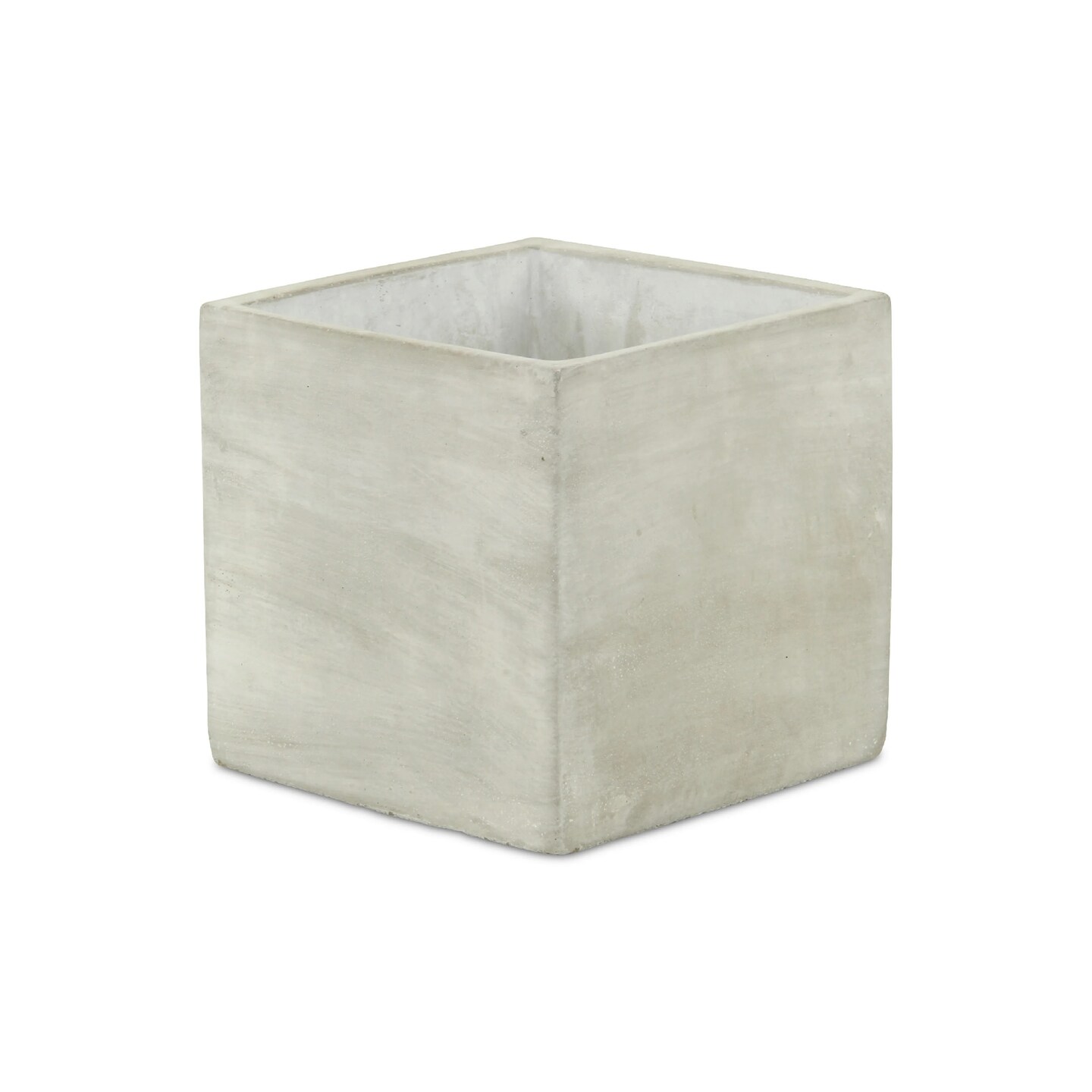 Contemporary Home Living 5.5&#x22; Large Square Outdoor Planter Pot