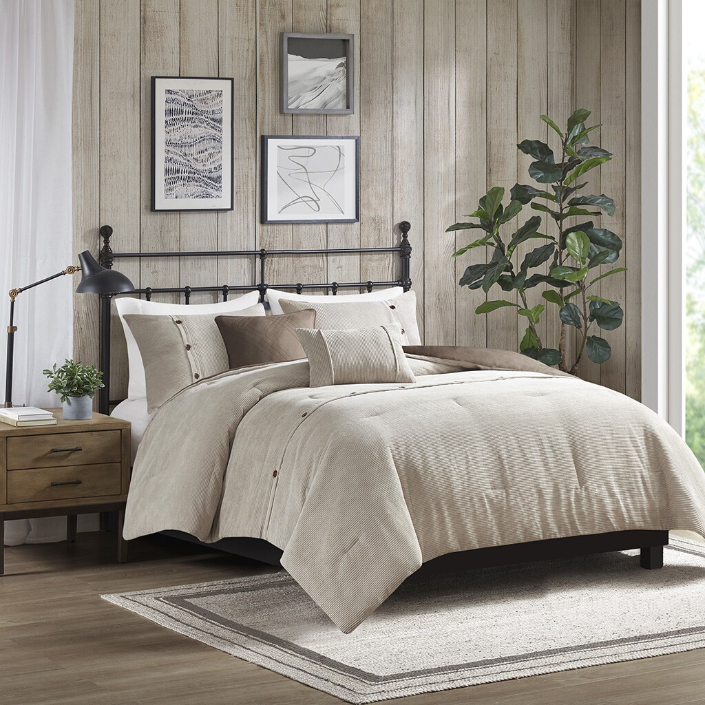 Gracie Mills   5 Piece Corduroy Comforter Set