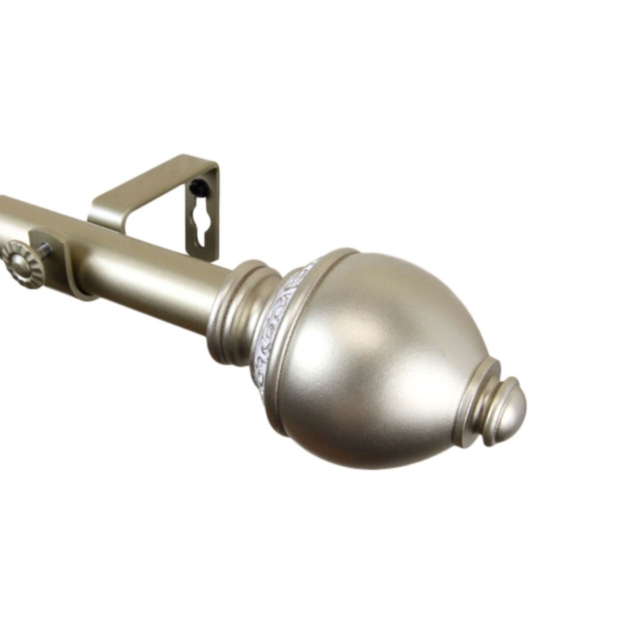 Rod Desyne Home Decorative Ramona Curtain Rod 28-48" - Light Gold