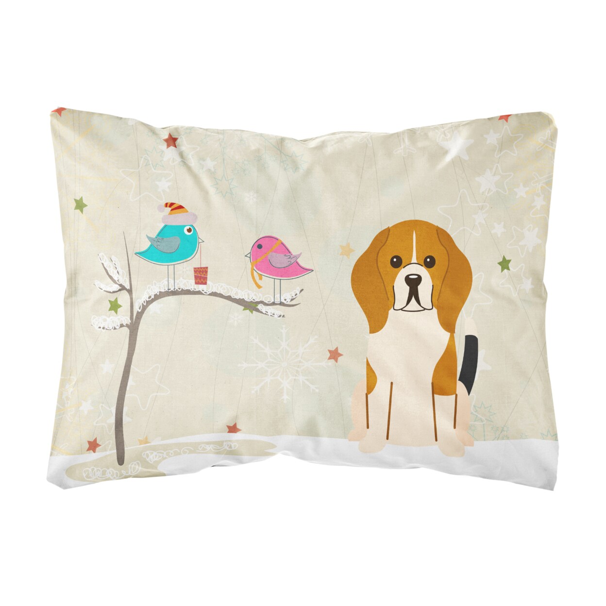 Beagle discount christmas pillow