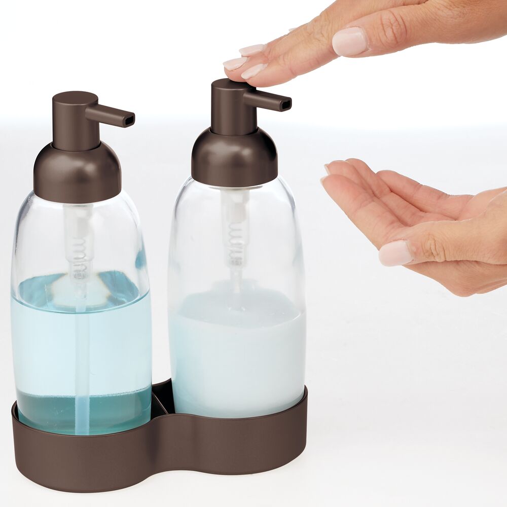 mDesign Double Liquid Hand Soap Dispenser Pump Bottle