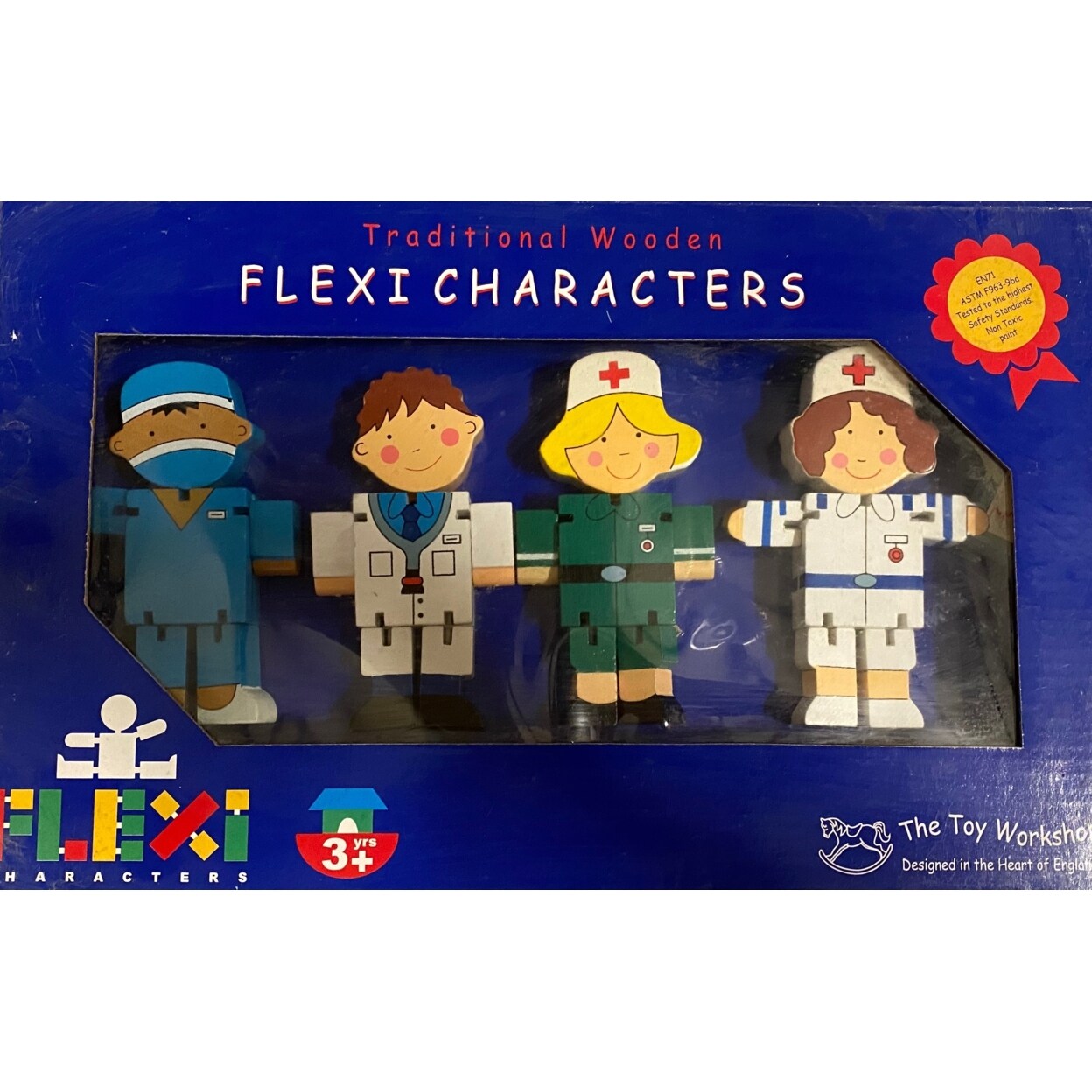 Traditional Wooden Flexi Characters Doctors And Nurses