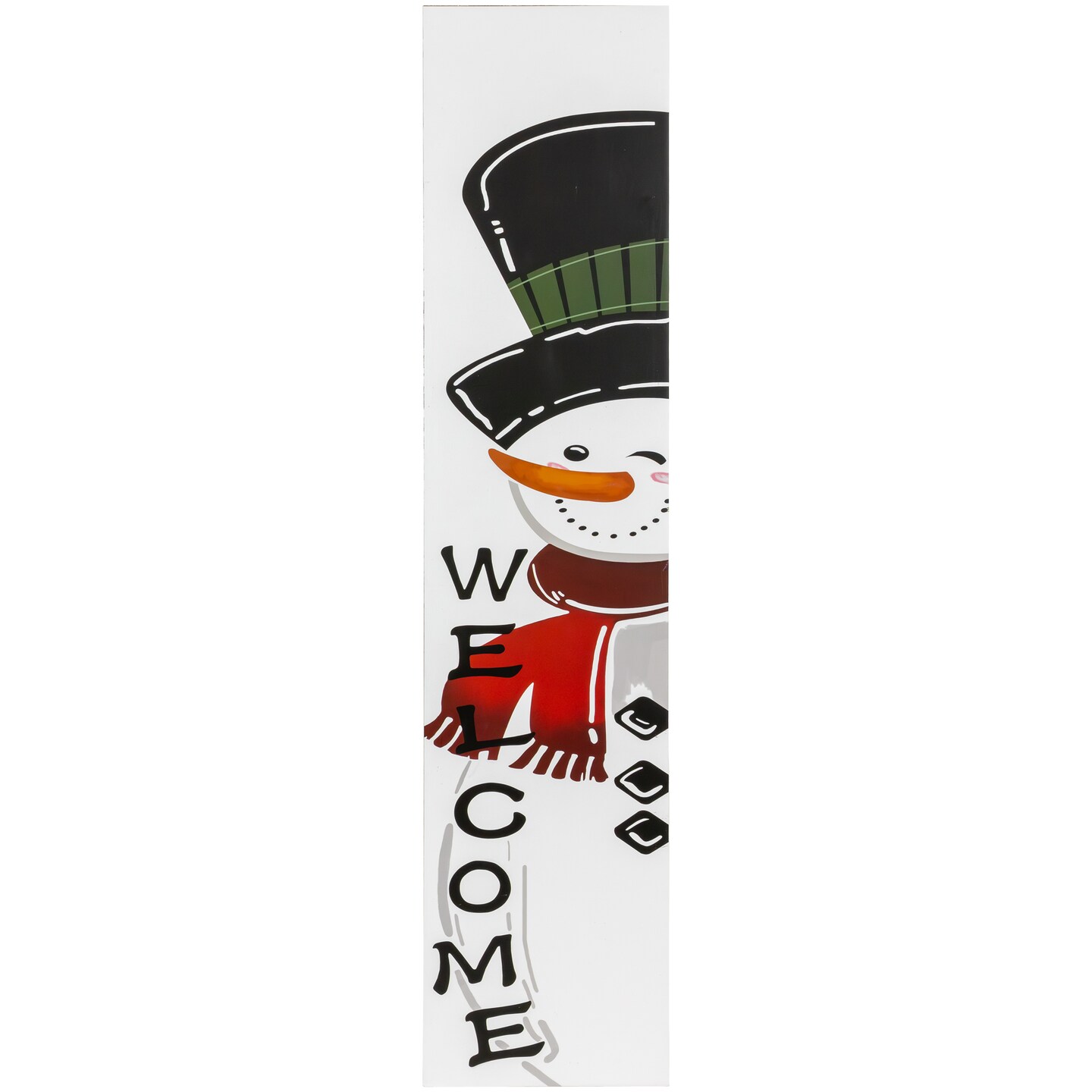 Northlight 35&#x22; Snowman &#x22;Welcome&#x22; Christmas Wooden Porch Board Sign Decoration