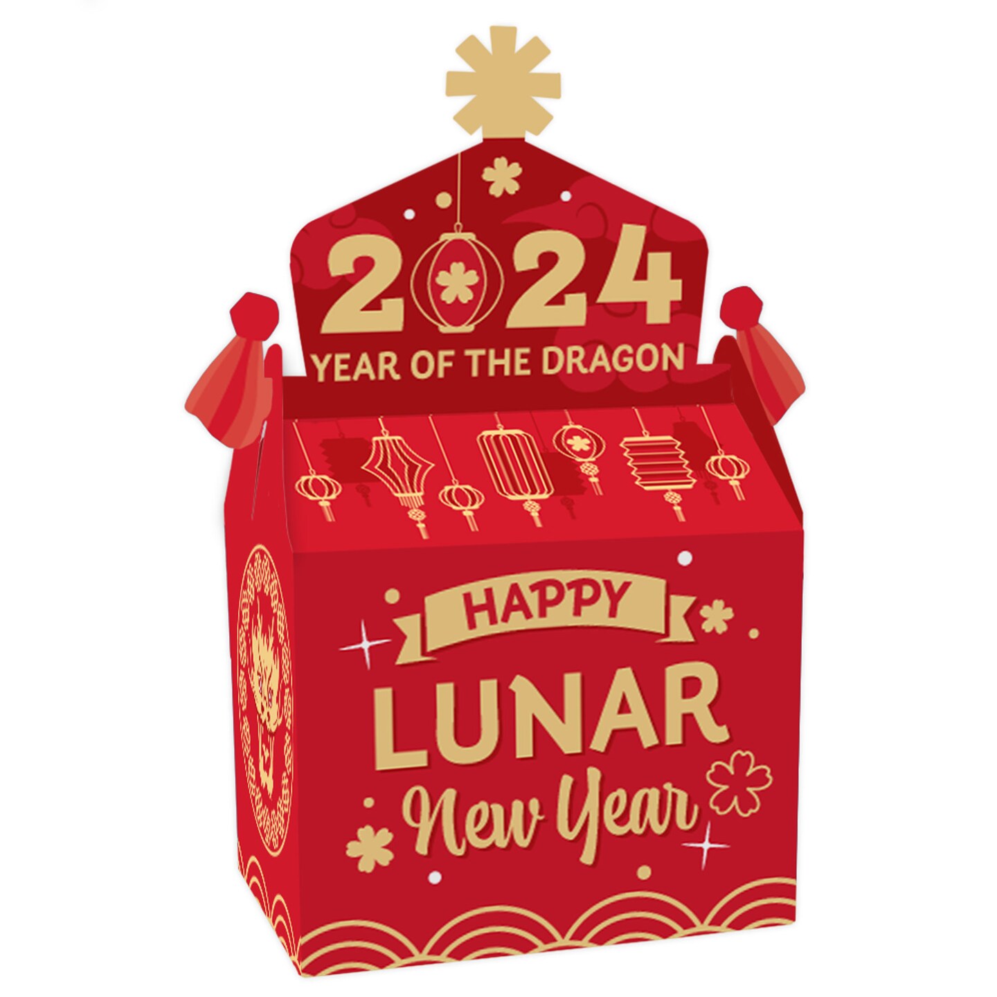 Big Dot of Happiness Lunar New Year Treat Box Party Favors 2024