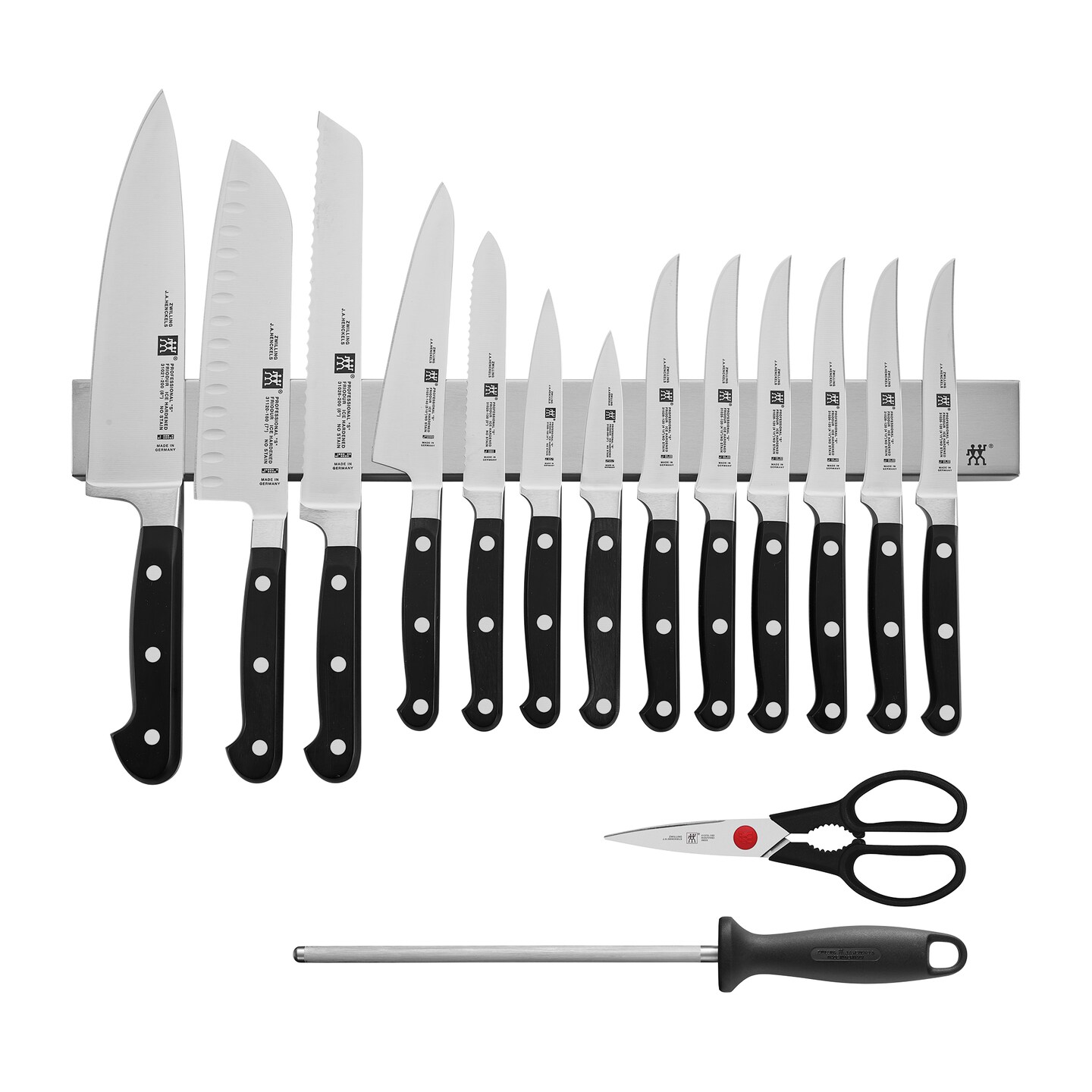 ZWILLING Professional "S" 16pc Knife Set With 17.5" Stainless Knife Bar Michaels