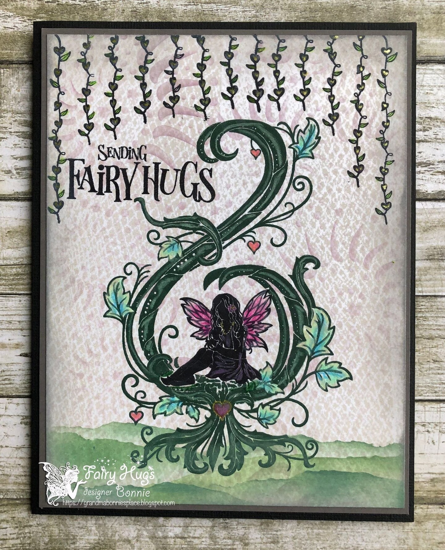 Fairy Hugs  Stamps - Heart Vines