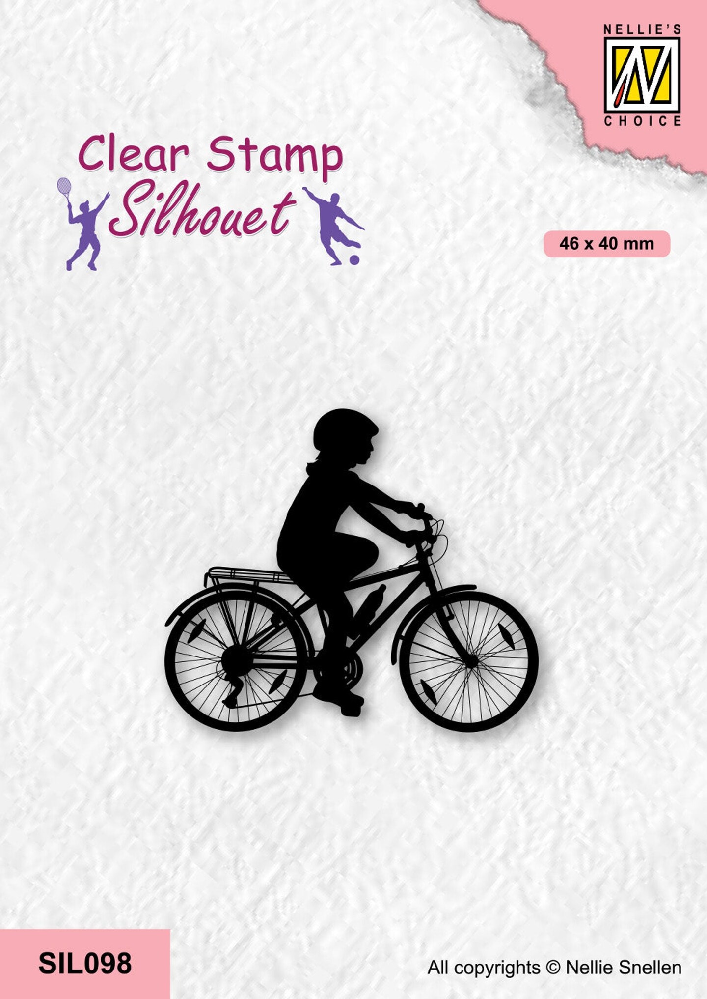 Nellie&#x27;s Choice  Clear Stamp Silhouette Sports - Cycling-2