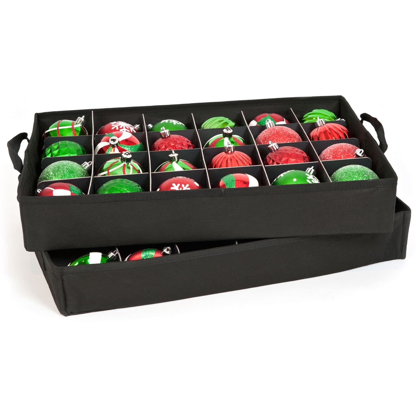 48 (3 in.) Christmas Ornament Storage Box with Clear Lid