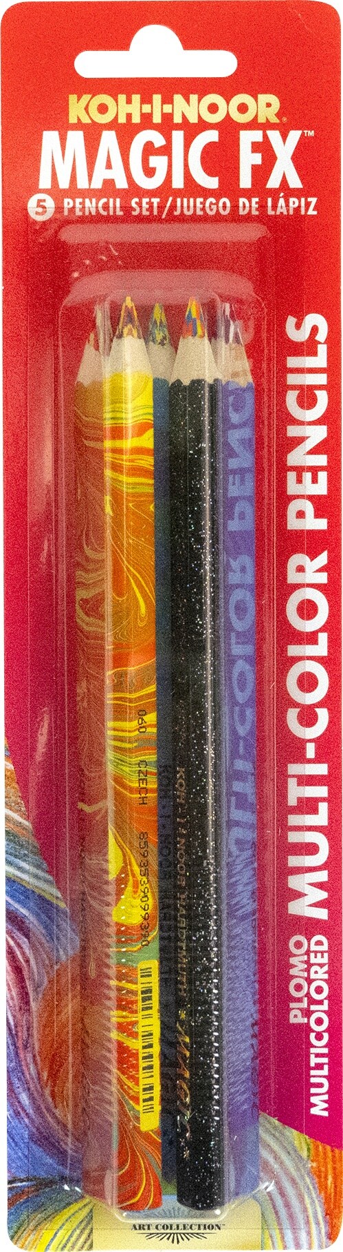 Koh-I-Noor Magic FX Pencil 5/Pkg-Assorted Colors