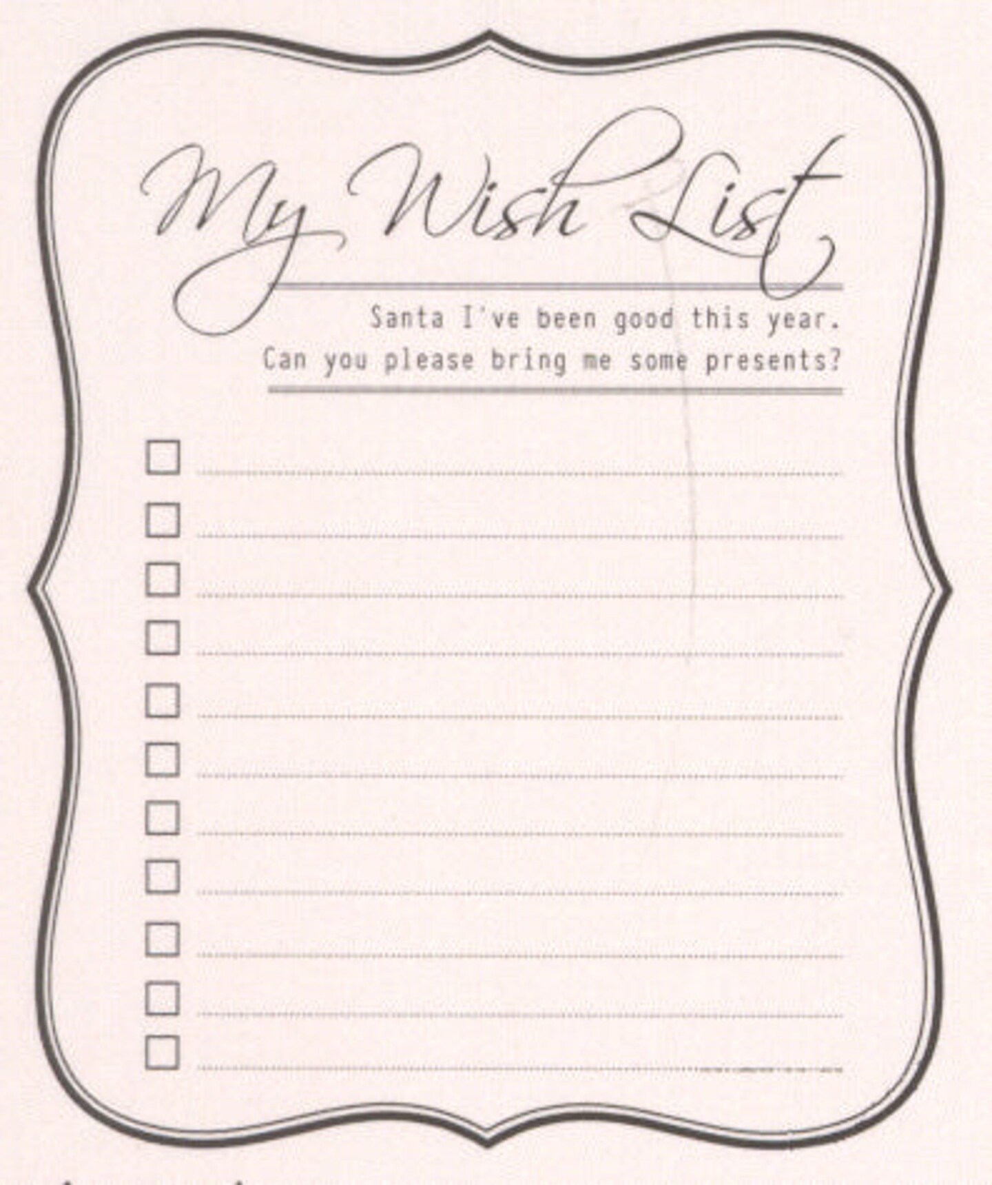 Joy! Crafts Stamp - My Wish List